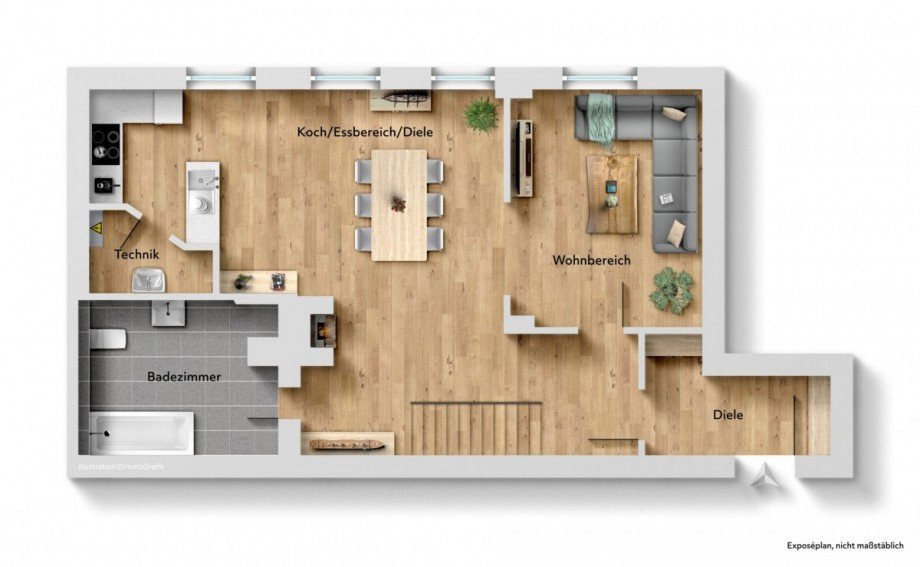 Obergeschoss Maisonettewohnung Memmingen / Amendingen