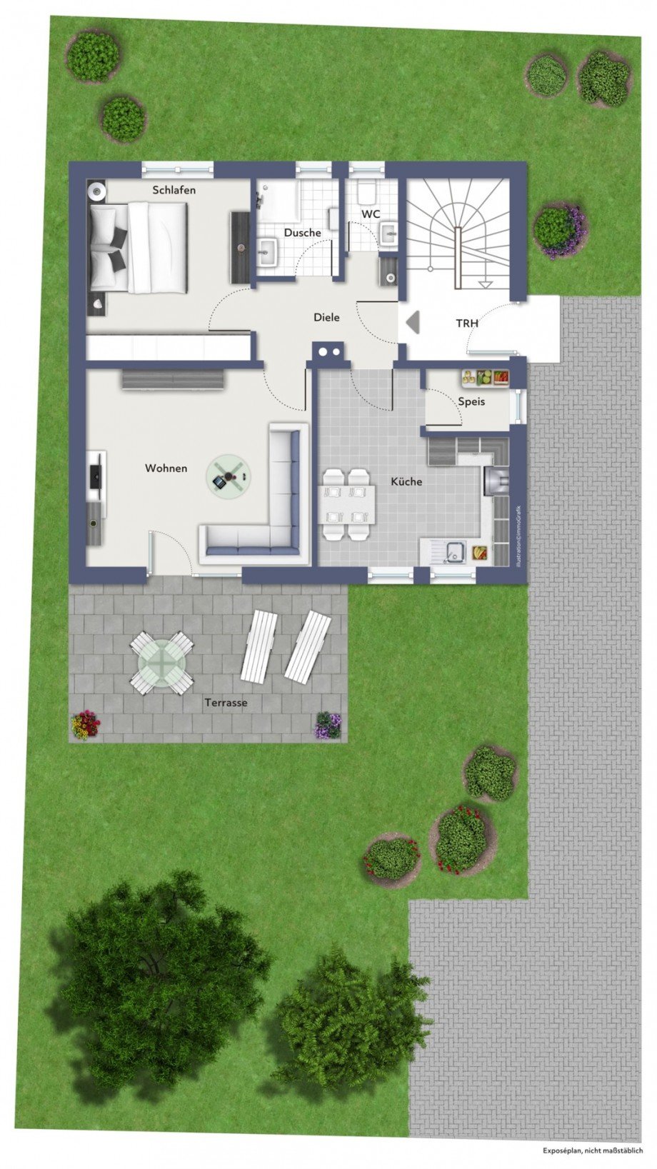 Erdgeschoss Zweifamilienhaus Rottenacker
