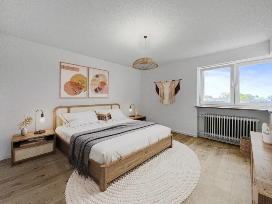 Schlafbereich Etagenwohnung Kaufbeuren