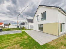 Ansicht Terrasse **Verkauft**Freistehendes Neubau-Einfamilienhaus in KfW-40 Bauweise in Illertissen-Au!