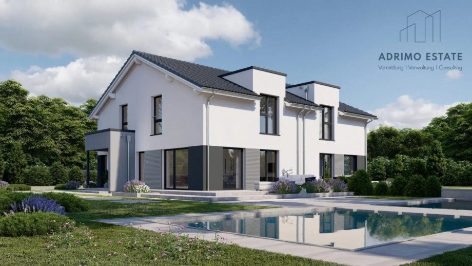 Ansicht Doppelhaush�lfte Gablingen