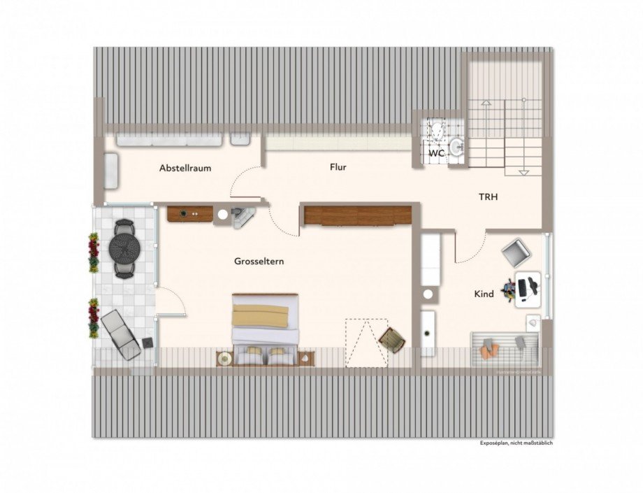 Dachgeschoss Einfamilienhaus Mittelbiberach