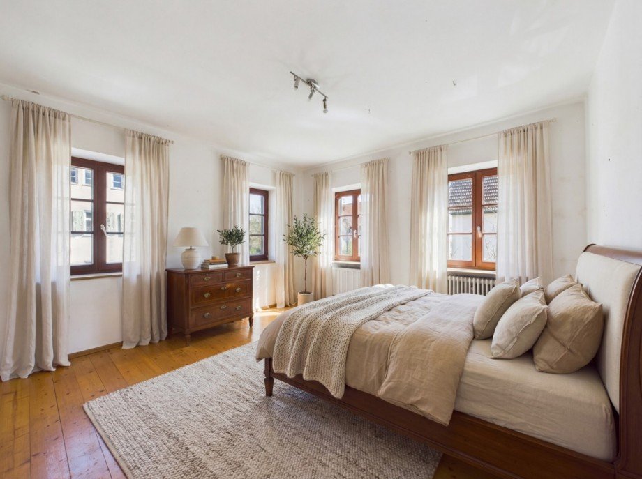 Gestaltungsvorschlag Schlafbereich Einfamilienhaus Kettershausen / Zaiertshofen