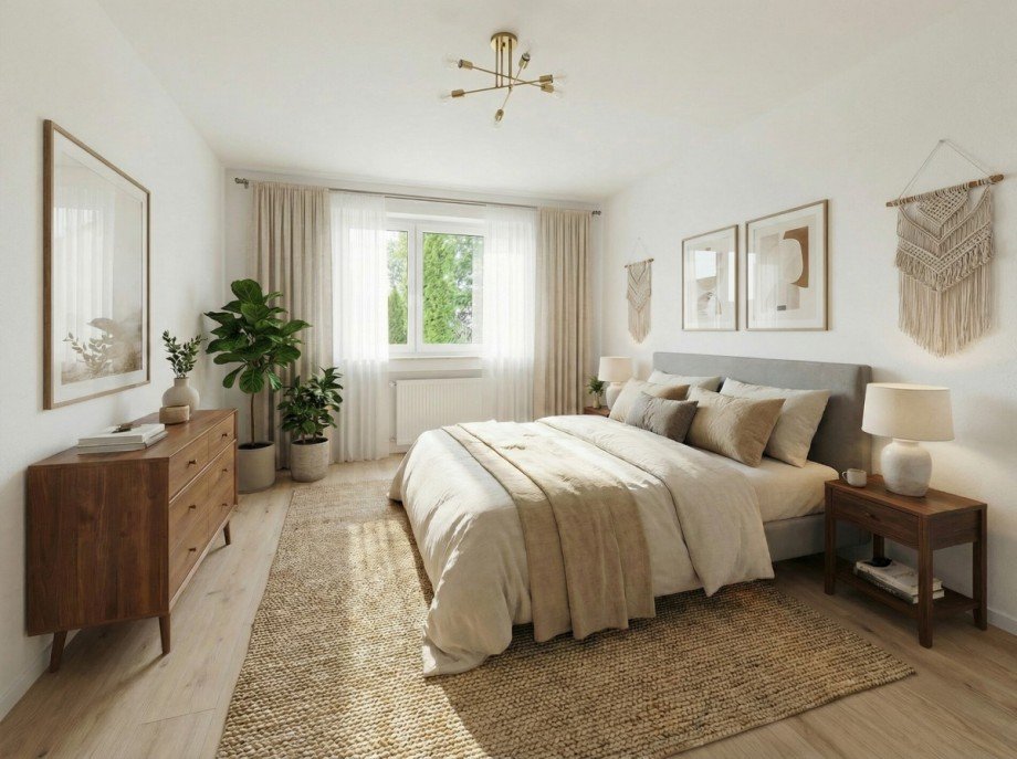 Schlafzimmer Einrichtungsbeispiel Etagenwohnung Senden