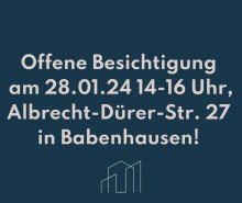 Offene Besichtigung **Nach 16 Wochen verkauft!** Gro�z�gige Doppelhaush�lfte mit sonnigem Garten in ruhiger Lage von Babenhausen!