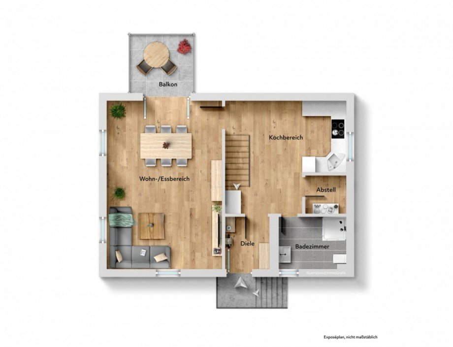 Grundriss OG Einfamilienhaus Gr�nkraut