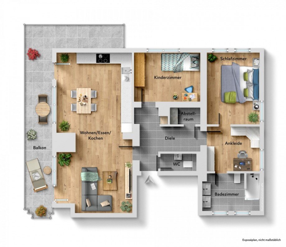 Grundriss Etagenwohnung Wei�enhorn