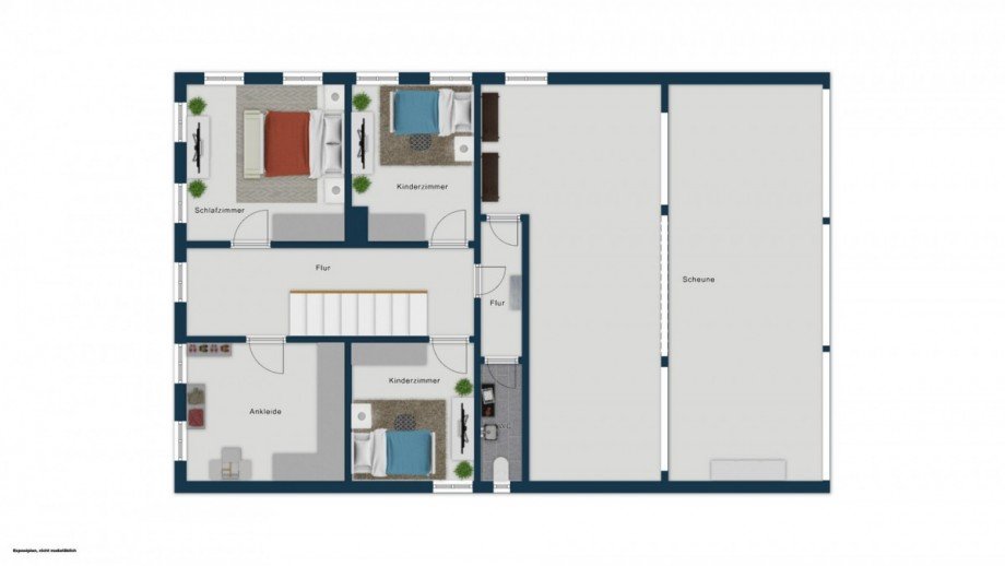 Grundriss OG Einfamilienhaus Kettershausen / Zaiertshofen