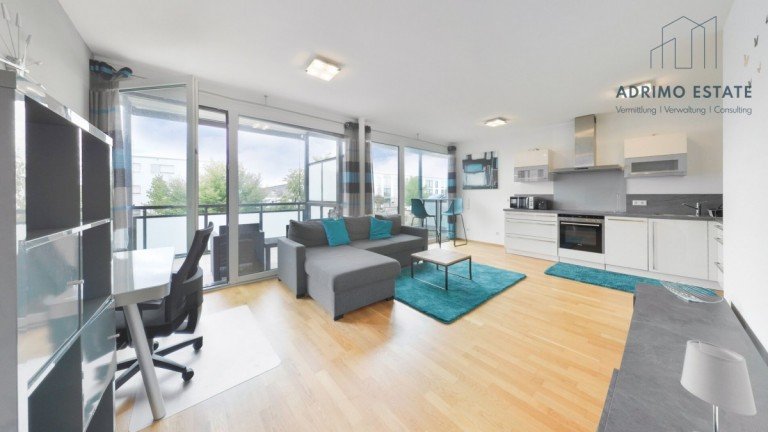 Wohnzimmer Biberach an der Ri� Etagenwohnung M�blierte 2-Zimmer-Wohnung mit sonnigem Balkon und TG-Stellplatz im Talfeld-S�d!