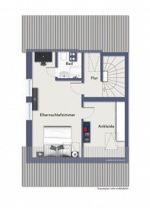 Dachgeschoss **Nach 12 Wochen verkauft!** Top-Lage! Attraktive Doppelhaush�lfte mit sonnigem Garten in ruhiger Umgebung!