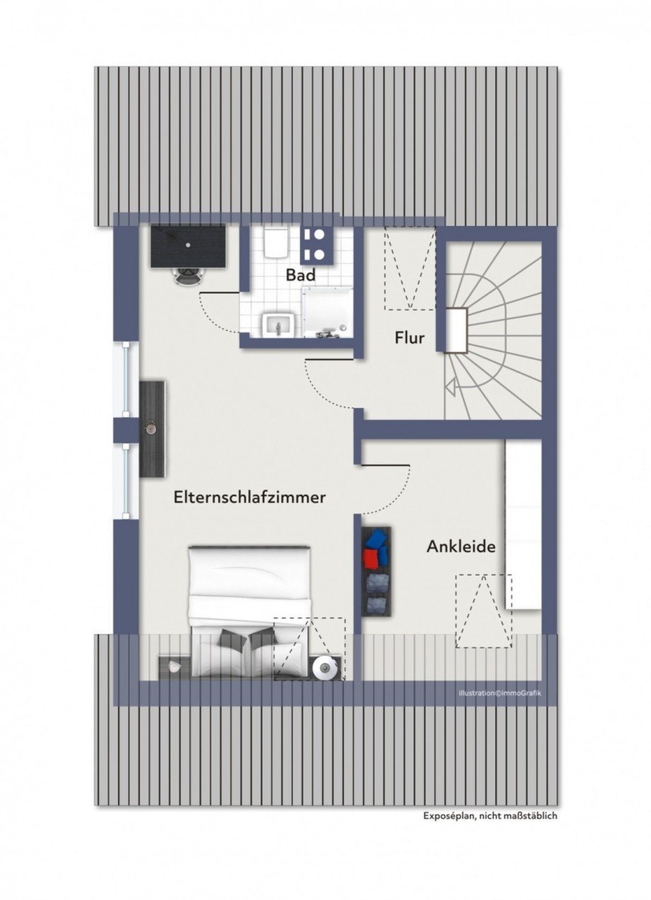 Dachgeschoss Doppelhaush�lfte Babenhausen