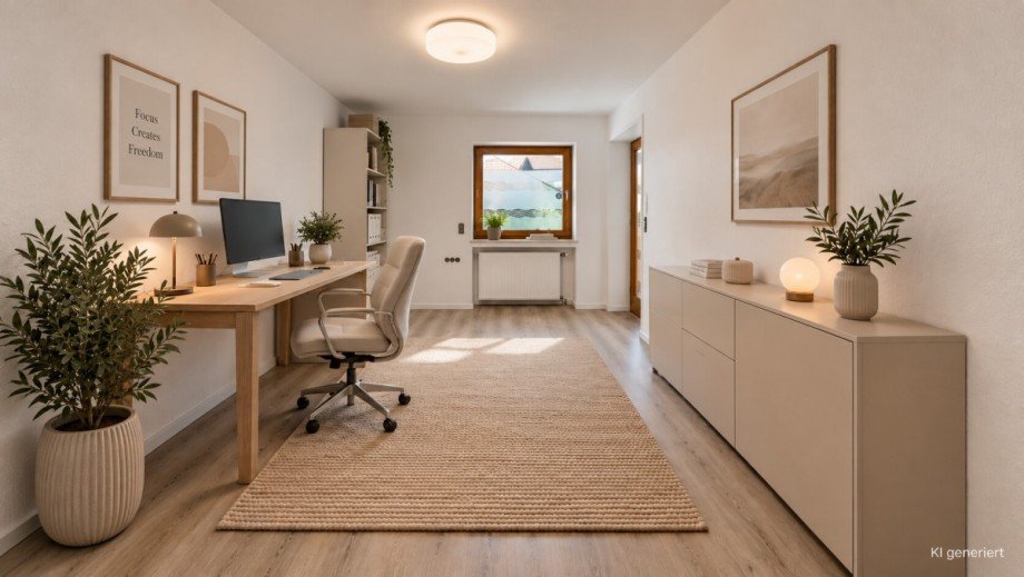 B�ro visualisiert Erdgeschosswohnung Rot an der Rot