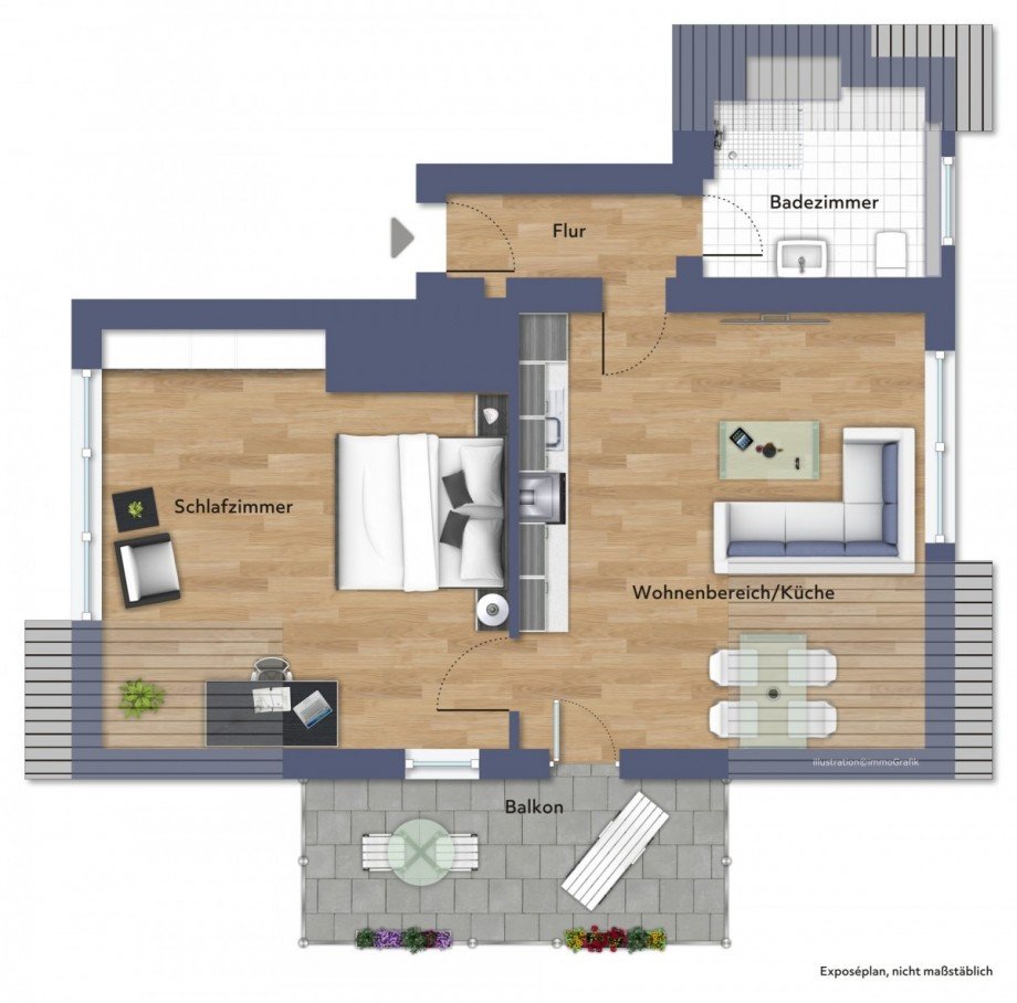 Grundriss Etagenwohnung Biberach