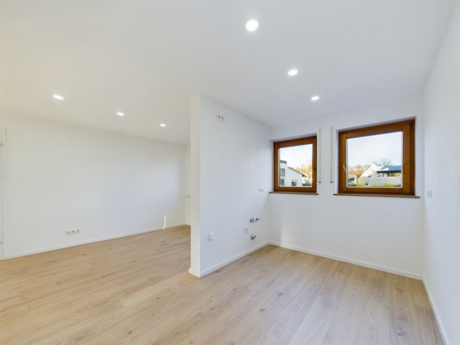 Erdgeschoss_K�che und Essbereich Erdgeschosswohnung Bellenberg