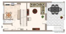 Grundriss EG **Nach einer Woche verkauft** Zum Neugestalten - Renovierungsbed�rftiges Reihenmittelhaus in!