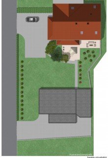 Lageplan **Nach 10 Wochen verkauft!** Gro�z�giges Ein-Zweifamilienhaus mit sonnigem Garten und vier Garagen!